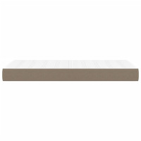 Produktbild för Pocketresårmadrass taupe 80x200x20 cm tyg