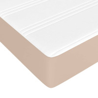 Produktbild för Pocketresårmadrass cappucino 80x200x20 cm konstläder