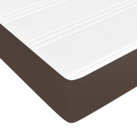 Produktbild för Pocketresårmadrass brun 100x200x20 cm konstläder