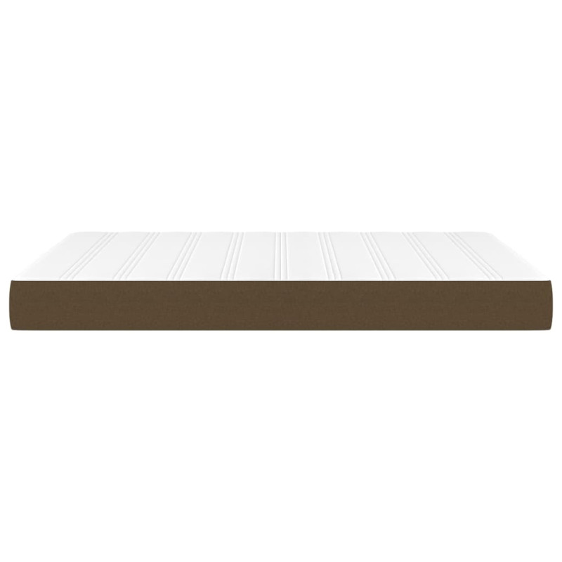 Produktbild för Pocketresårmadrass mörkbrun 140x200x20 cm tyg