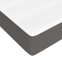 Miniatyr av produktbild för Pocketresårmadrass grå 140x200x20 cm konstläder