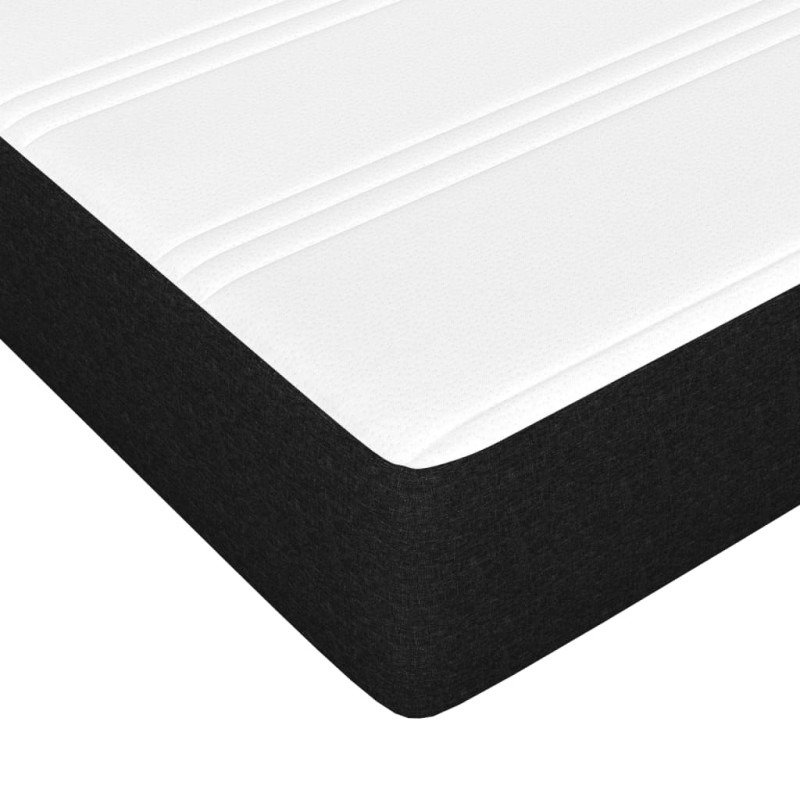 Produktbild för Pocketresårmadrass svart 160x200x20 cm tyg