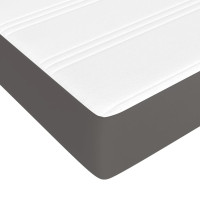Miniatyr av produktbild för Pocketresårmadrass grå 160x200x20 cm konstläder