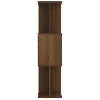 Miniatyr av produktbild för Bokhylla/Rumsavdelare Brun ek 80x24x96 cm konstruerat trä