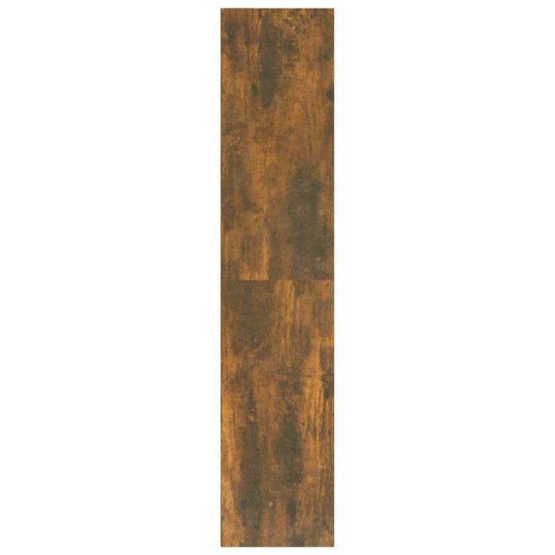 Produktbild för Bokhylla/tv-bänk rökfärgad ek 36x30x143 cm konstruerat trä