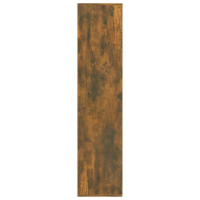 Produktbild för Bokhylla/skänk rökfärgad ek 66x30x130 cm konstruerat trä