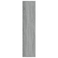 Produktbild för Bokhylla/skänk Grå Sonoma 66x30x130 cm konstruerat trä