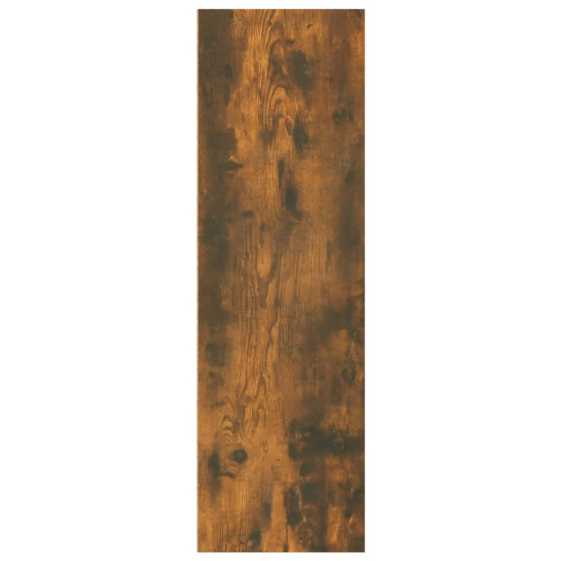 Produktbild för Bokhylla/skänk rökfärgad ek 66x30x98 cm konstruerat trä