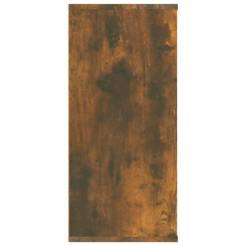 Produktbild för Bokhylla/skänk rökfärgad ek 66x30x98 cm konstruerat trä