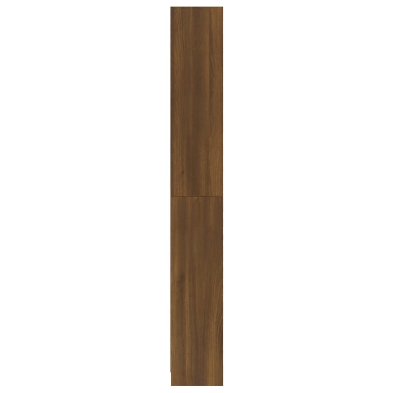 Produktbild för Bokhylla 5 hyllor Brun ek 80x24x175 cm konstruerat trä