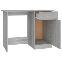 Miniatyr av produktbild för Skrivbord grå sonoma 100x50x76 cm konstruerat trä
