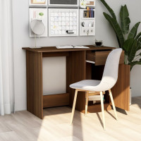 Produktbild för Skrivbord brun ek 100x50x76 cm konstruerat trä