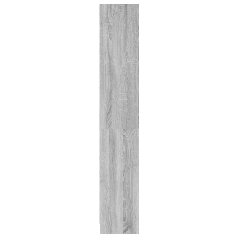Produktbild för Bokhylla 4 hyllor grå sonoma 60x24x142 cm konstruerat trä
