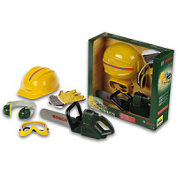 KLEIN Theo Klein Bosch Chainsaw + helmet + work-gloves