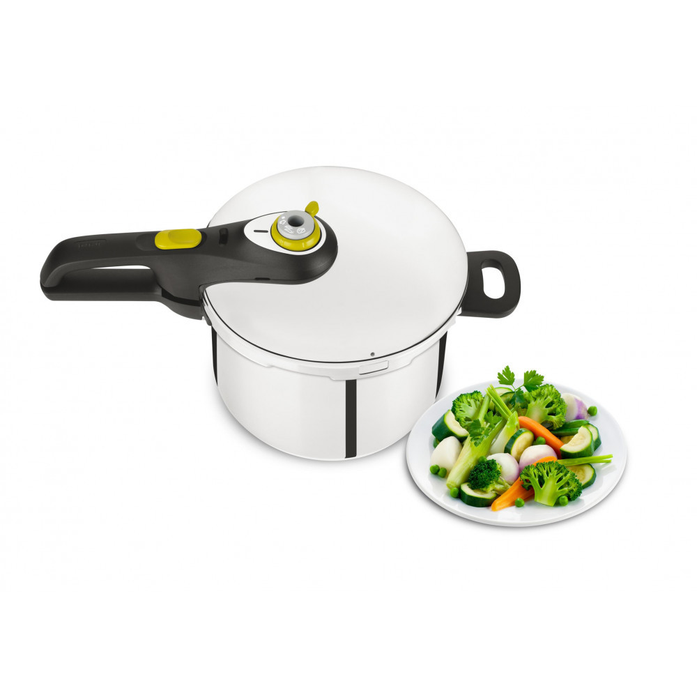 Produktbild för Tefal P2530738 tryckkokare för spisbruk 6 l Svart, Rostfritt stål