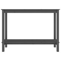 Produktbild för Konsolbord grå 110x40x80 cm massiv furu