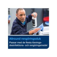 Produktbild för Rengöringsduk TORK W4 Slitstark 90/fp