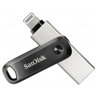 SANDISK SanDisk iXpand USB-sticka 64 GB USB Type-A / Lightning 3.2 Gen 2 (3.1 Gen 2) Svart, Silver