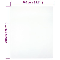 Produktbild för Dra-på-lakan jersey 2 st vit 100x200 cm bomull