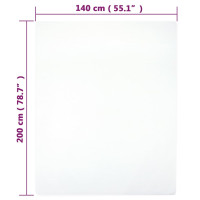 Produktbild för Dra-på-lakan jersey 2 st vit 140x200 cm bomull