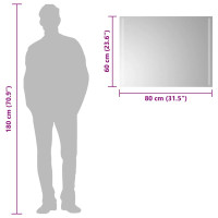 Produktbild för Badrumsspegel LED 80x60 cm