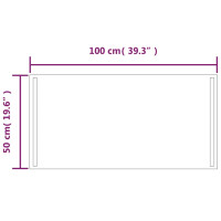 Miniatyr av produktbild för Badrumsspegel LED 100x50 cm