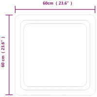 Miniatyr av produktbild för Badrumsspegel LED 60x60 cm