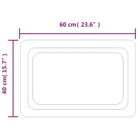 Produktbild för Badrumsspegel LED 60x40 cm