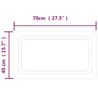 Produktbild för Badrumsspegel LED 70x40 cm