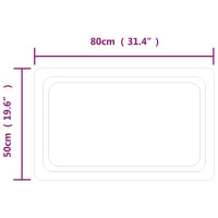 Miniatyr av produktbild för Badrumsspegel LED 80x50 cm