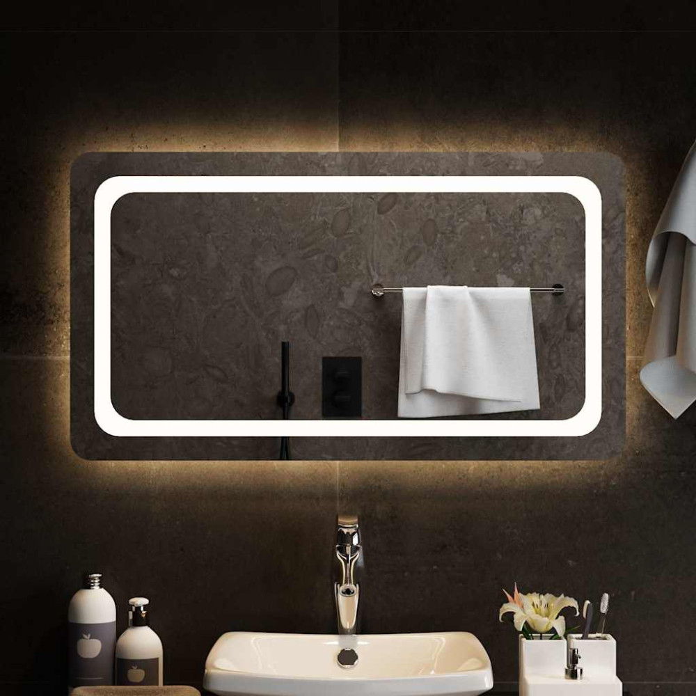 Produktbild för Badrumsspegel LED 90x50 cm