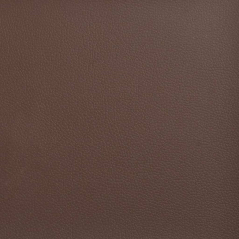 Produktbild för Vilstol med fotstöd glansig brun konstläder