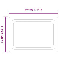 Produktbild för Badrumsspegel LED 50x70 cm