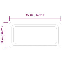 Produktbild för Badrumsspegel LED 40x80 cm
