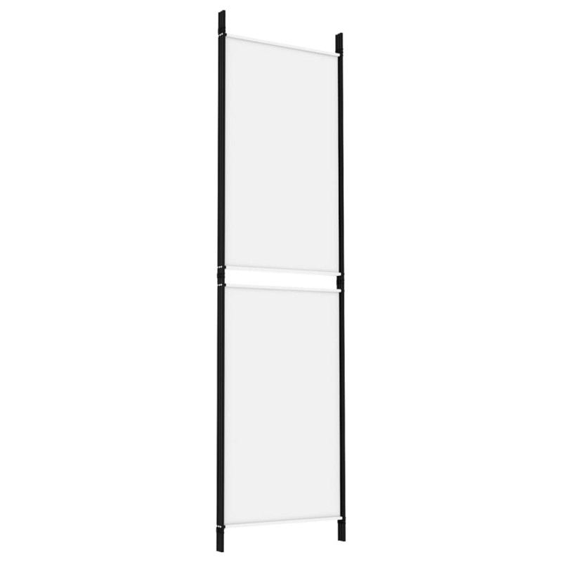 Produktbild för Rumsavdelare 3 paneler vit 150x180 cm tyg