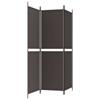 Miniatyr av produktbild för Rumsavdelare 3 paneler brun 150x180 cm tyg