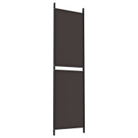 Miniatyr av produktbild för Rumsavdelare 3 paneler brun 150x180 cm tyg