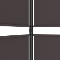 Miniatyr av produktbild för Rumsavdelare 4 paneler brun 200x180 cm tyg