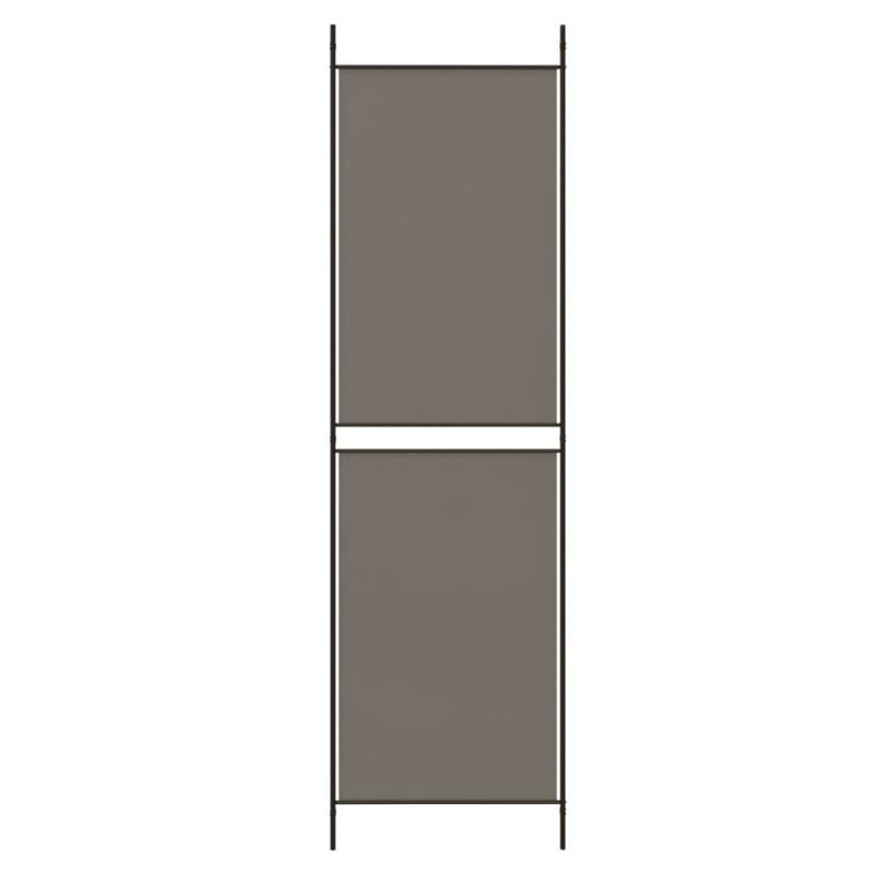 Produktbild för Rumsavdelare 4 paneler antracit 200x180 cm tyg