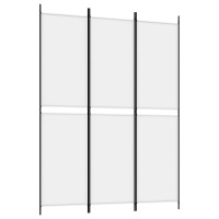 Miniatyr av produktbild för Rumsavdelare 3 paneler vit 150x200 cm tyg