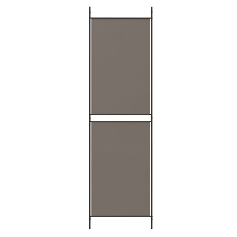 Produktbild för Rumsavdelare 3 paneler antracit 150 x 200 cm tyg