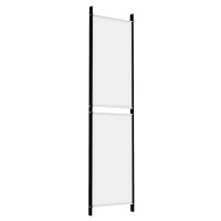 Miniatyr av produktbild för Rumsavdelare 4 paneler vit 200x200 cm tyg