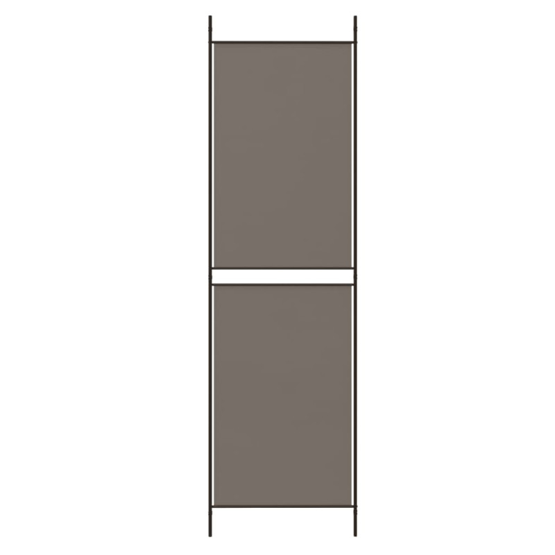 Produktbild för Rumsavdelare 4 paneler antracit 200x200 cm tyg