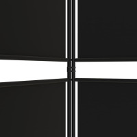 Miniatyr av produktbild för Rumsavdelare 4 paneler svart 200x200 cm tyg