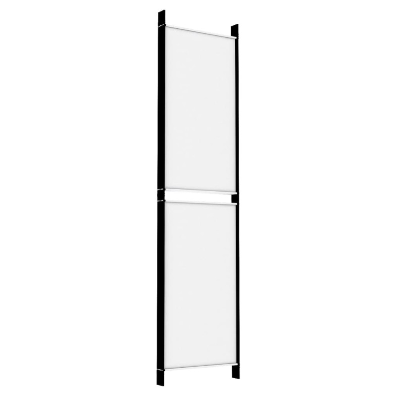 Produktbild för Rumsavdelare 5 paneler vit 250x200 cm tyg
