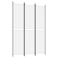 Miniatyr av produktbild för Rumsavdelare 3 paneler vit 150x220 cm tyg