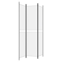Miniatyr av produktbild för Rumsavdelare 3 paneler vit 150x220 cm tyg