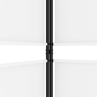 Produktbild för Rumsavdelare 4 paneler vit 200x220 cm tyg
