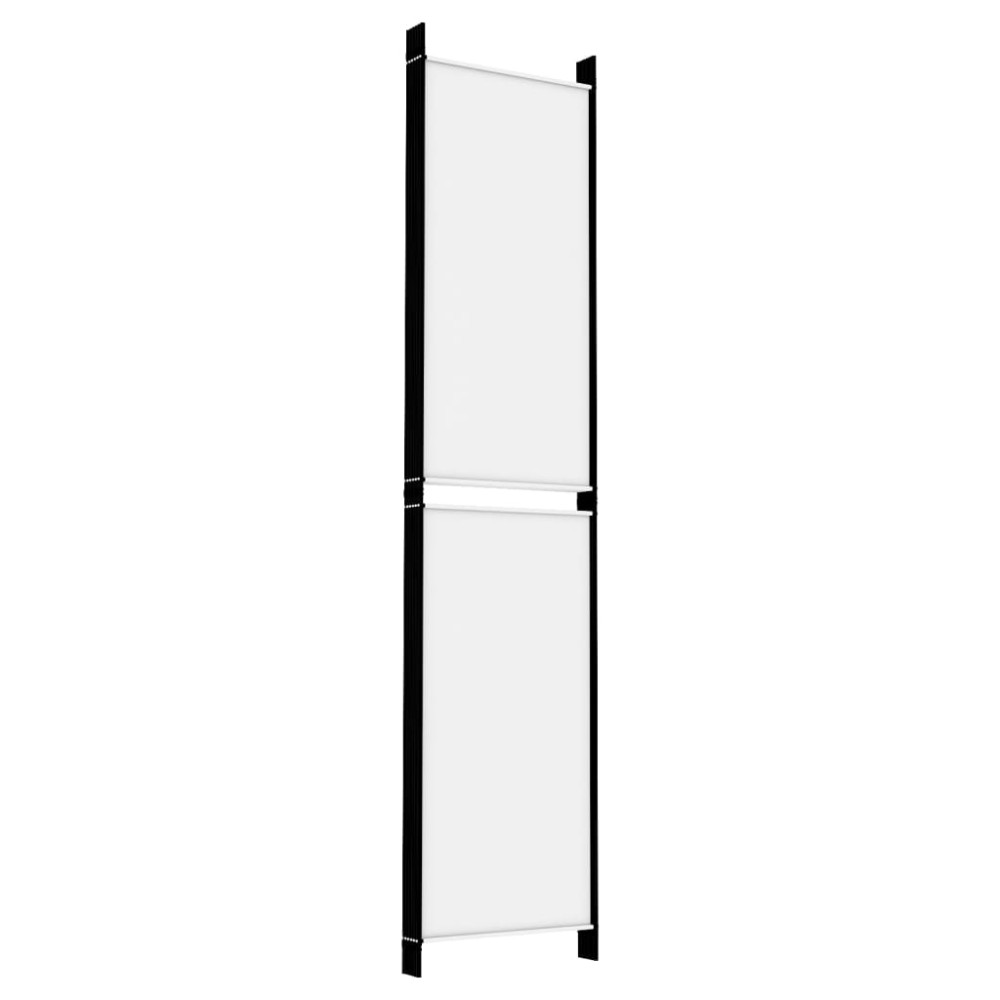 Produktbild för Rumsavdelare 6 paneler vit 300x220 cm tyg