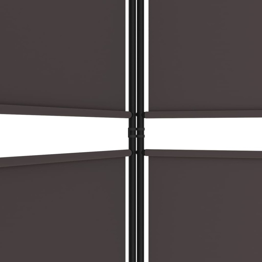 Produktbild för Rumsavdelare 6 paneler brun 300x220 cm tyg